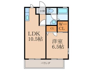 アクシア南若園の物件間取画像